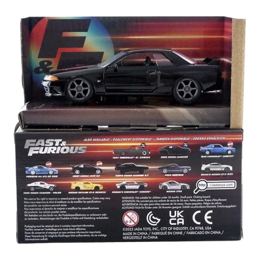 日産 スカイライン GT-R (R32) 1989 ブラック ワイルドスピード / Jada Toys 1/32 ミニカー