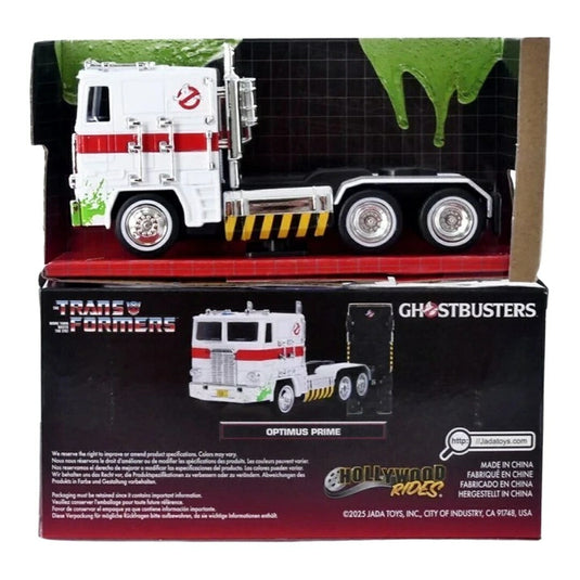 ピータービルト オプティマスプライム ゴーストバスターズ トランスフォーマー ホワイト / Jada Toys 1/32 ミニカー