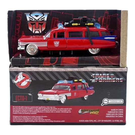 キャデラック 1959 トランスフォーマー ゴーストバスターズ エクト1 レッド / Jada Toys 1/32 ミニカー