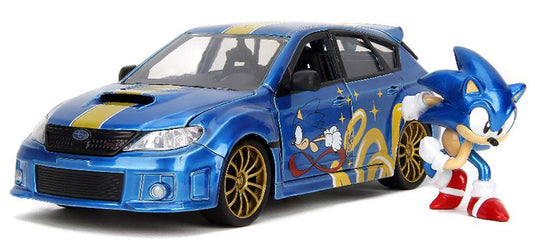 Subaruスバル インプレッサ WRX 2012 ソニック フィギュア付 キャラクター 模型 / JADA 1/24 ミニカー 模型
