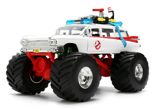 Ghostbusters ECTO 1 モンスタートラック Hollywood Big Rigs / JADA 1/24 建設機械模型 工事車両