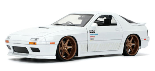Mazdaマツダ RX-7 (FC) 1985 Volk Racing in White / JADA 1/24 ミニカー 模型