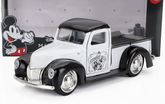 FORD USAフォードUSA ピックアップ 1941 ミッキーマウスフィギュア ウォルトディズニー ホワイトブラック / JADA 1/32 ミニカー