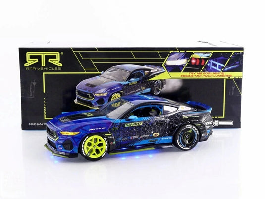 フォード マスタング GT RTR 2024 ブルー / Jada Toys 1/24 ミニカー
