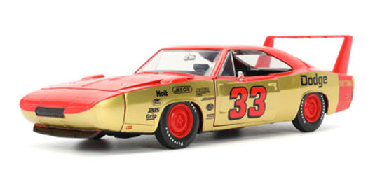 Dodgeダッジ チャージャー デイトナ 1969 レッド ゴールド マッスルカー 模型 / JADA 1/24 ミニカー 模型