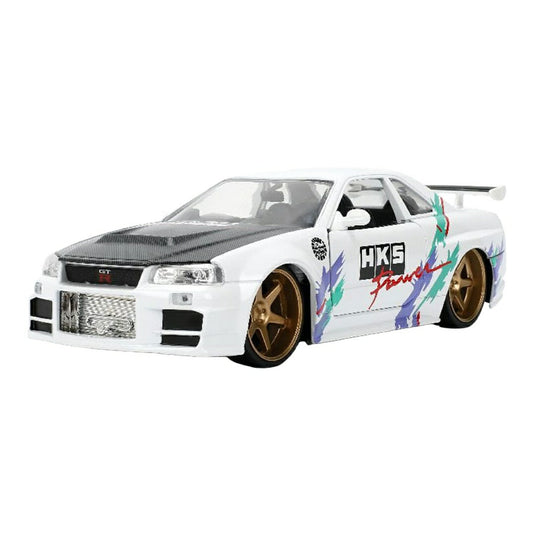 Nissan日産 Skyline GT-R R34 HKS Power JDM 2002 / JADA 1/24 模型