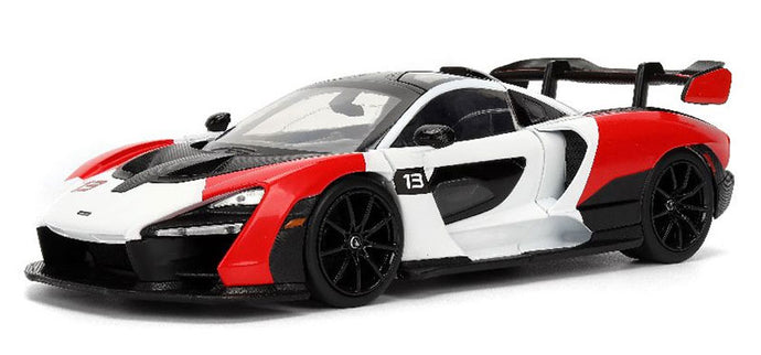 #13 McLaren Senna レッド & ホワイト Hyper-Spec ミニカー / JADA 1/24