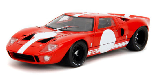 Fordフォード GT40 MK1 1968 レッド/ホワイト スポーツカー 模型 モデル / JADA 1/18 ミニカー 模型