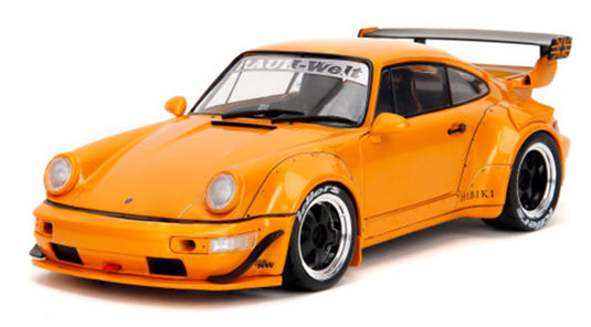 Porscheポルシェ RWB Body IT Hibiki オレンジ スポーツカー 模型 モデル / JADA 1/18 ミニカー 模型