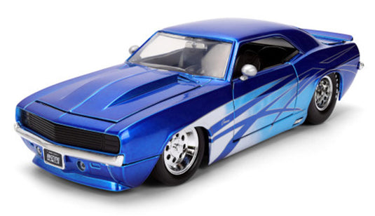 Chevroletシボレー カマロ 1969 ブルー マッスルカー 模型 ダイキャスト モデル / JADA 1/24 ミニカー 模型