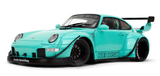 Porscheポルシェ RWB 930 ティール カスタム スポーツカー 模型 モデル / JADA 1/18 ミニカー 模型