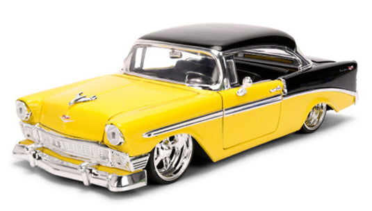 Chevroletシボレー Bel Air 1956 Yellow and Black / JADA 1/24 模型