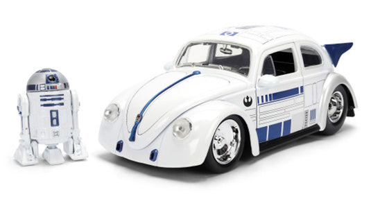 VWフォルクスワーゲン Drag Beetle with R2-D2 Figure 1959 / JADA 1/24 ミニカー 模型