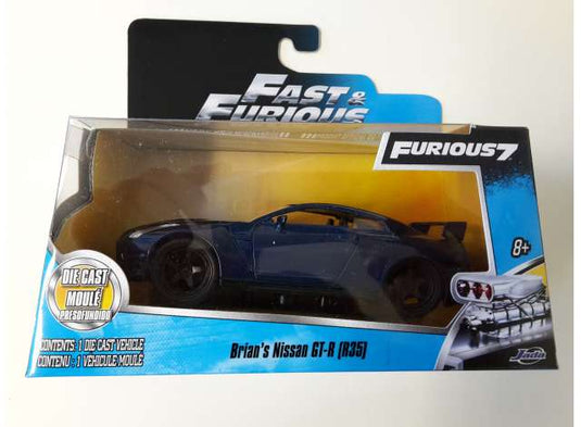 ブライアンのニッサン GT-R R35 ワイルドスピード ブルー 劇中車 ミニカー / JADA 1/32 ミニカー