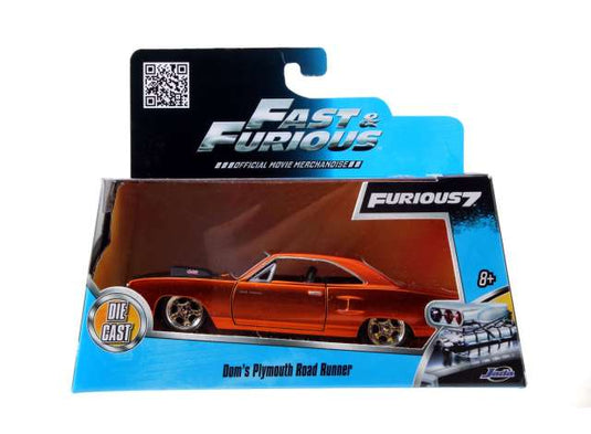 1970 プリムス ロードランナー ワイルドスピード オレンジ 劇中車 ミニカー / JADA 1/32 ミニカー