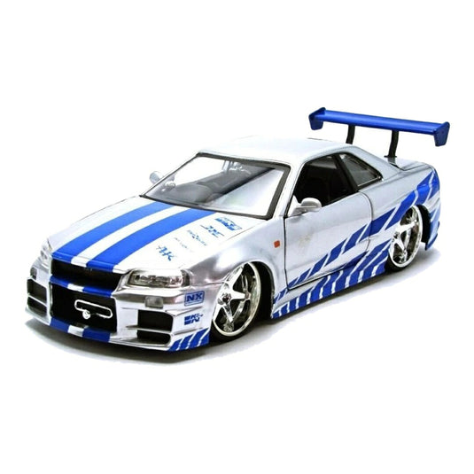 日産 スカイライン GT-R R34 シルバー ワイルドスピード / Jada Toys 1/24 ミニカー