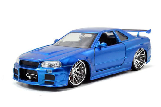 Nissan日産 Brian's Skyline GT R (R34) Fast and Furio / JADA 1/24 ミニカー 模型