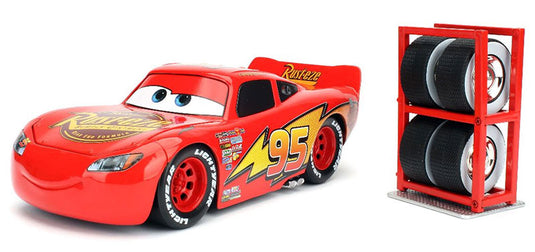 Lightning McQueen with Tire Rack Cars 3 / JADA 1/24 ミニカー 模型