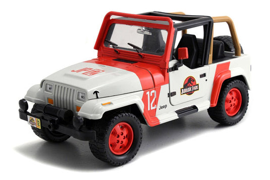 Jurassic Park 1992 Jeep Wrangler ジュラシックワールド (2015) ミニカー / JADA 1/24