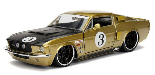 Shelbyシェルビー GT500 1967 ゴールド/ブラック スポーツカー 模型 モデル / JADA 1/24 ミニカー 模型