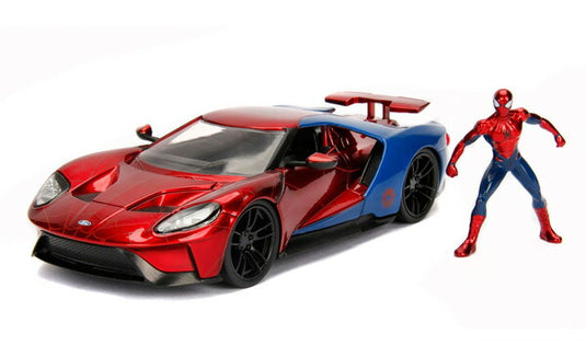 2017 Ford GT スパイダーマン フィギュア付き ミニカー / JADA 1/24