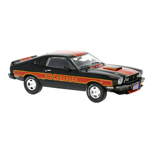 Fordフォード Mustang II Cobra 1977 in Black with R / JADA 1/43 模型