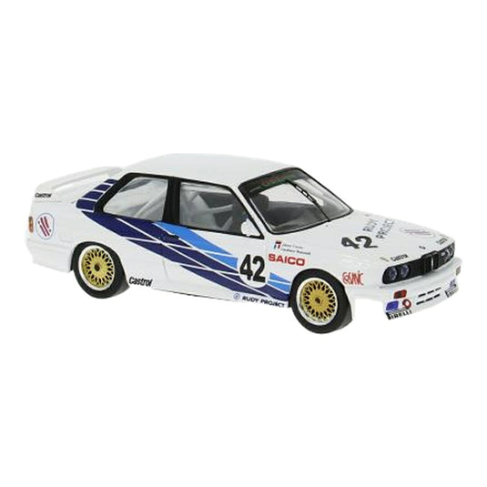 BMW M3 E30 No.42 1987 WTCC J. Cecotto G. Brancatelli / IXO 1/43 ミニカー