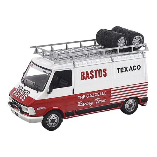 Fiatフィアット 242 Bastos ラリーアシスタンス ホワイト/レッド / IXO 1/43 ミニカー