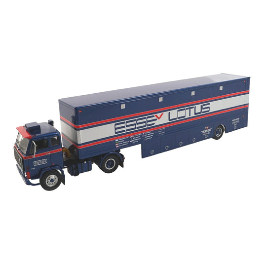 Volvoボルボ F89 Essex Lotus Racing Transporter ブルー / IXO 1/43 ミニカー