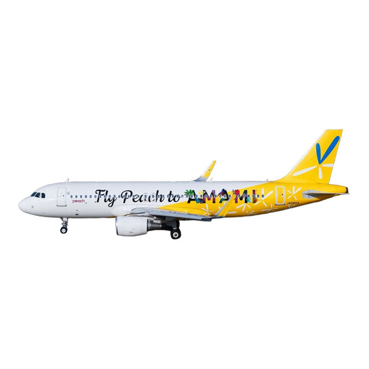 ピーチアビエーション Peach Aviation エアバス A320 JA08VA Fly Peach to AMAMI 特別塗装 / JC Wings 1/400 飛行機模型 旅客機