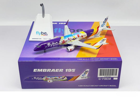 フライビー Flybe エンブラエル 195 G-FBEM / JC Wings 1/200 飛行機模型 旅客機