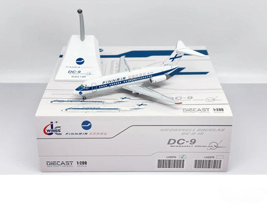フィンエアー・カーゴ Finnair Cargo マクドネル・ダグラス DC-9-15F OH-LYH / JC Wings 1/200 飛行機模型 旅客機