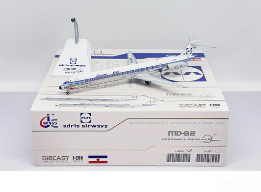 アドリア航空 Adria Airways マクドネル・ダグラス MD-82 "Super 80" YU-ANB / JC Wings 1/200 飛行機模型 旅客機