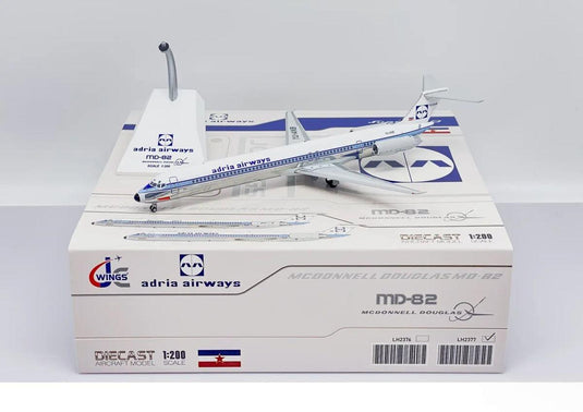 アドリア航空 Adria Airways マクドネル・ダグラス MD-82 YU-ANB / JC Wings 1/200 飛行機模型 旅客機