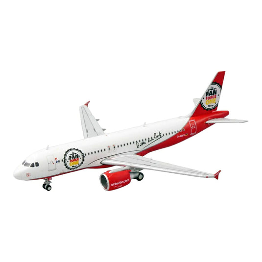 エアーベルリン Air Berlin エアバス A320-200 D-ABFK 「FAN FORCE ONE」特別塗装 / JC Wings 1/400 飛行機模型 旅客機