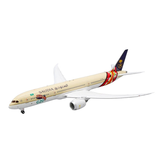 サウジアラビア航空 Saudi Arabian Airlines ボーイング 787-9 G20 サウジアラビア 2020 特別塗装 フラップダウン仕様 HZ-ARF / JC Wings 1/400 飛行機模型 旅客機