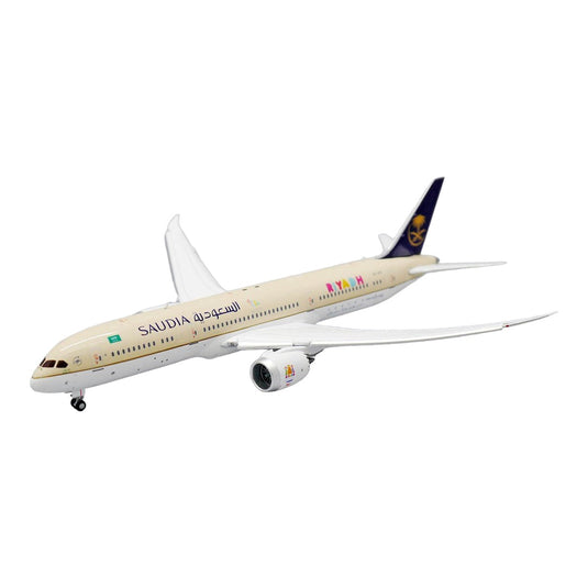 サウジアラビア航空 Saudi Arabian Airlines ボーイング 787-9 ドリームライナー HZ-ARC フラップダウン仕様 / JC Wings 1/400 飛行機模型 旅客機