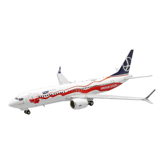 LOTポーランド航空 LOT Polish Airlines ボーイング 737-MAX8 SP-LVD 特別塗装 / JC Wings 1/400 飛行機模型 旅客機