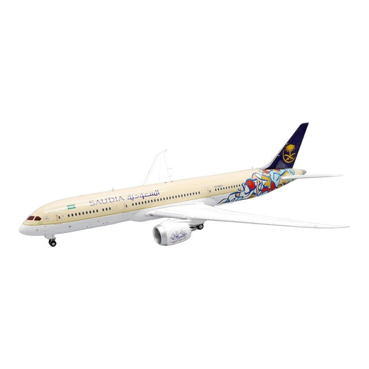 サウディ・アラビア航空 Saudi Arabian Airlines ボーイング 787-9 HZ-AR13 アラビア書道年特別塗装 / JC Wings 1/400 飛行機模型 旅客機