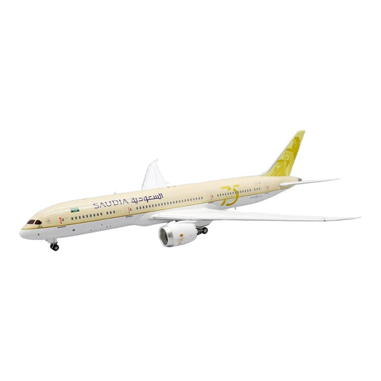 サウジアラビア航空 Saudi Arabian Airlines ボーイング 787-9 75周年記念塗装 HZ-ARE / JC Wings 1/400 飛行機模型 旅客機
