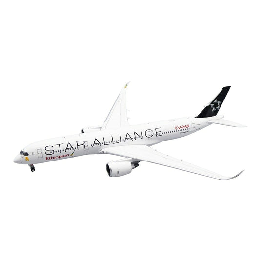 エチオピア航空 Ethiopian Airlines エアバス A350-900XWB スターアライアンス塗装 ET-AYN / JC Wings 1/400 飛行機模型 旅客機