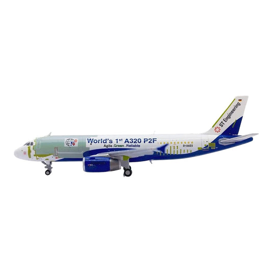 STエンジニアリング ST Engineering エアバス A320P2F D-AAES 「World's 1st A320 P2F」 / JC Wings 1/400 飛行機模型 貨物機