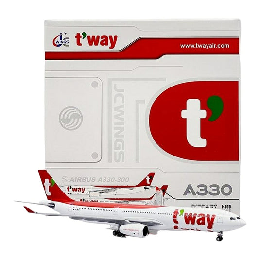ティーウェイ航空 T'Way Air エアバス A330-300 HL8501 / JC Wings 1/400 飛行機模型 旅客機