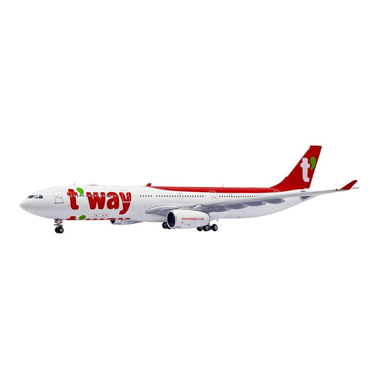 ティーウェイ航空 T'way Air エアバス A330-300 HL8500 / JC Wings 1/400 飛行機模型 旅客機