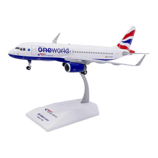 ブリティッシュ・エアウェイズ British Airways エアバス A320-200 ワンワールド塗装 G-EUYR / JC Wings 1/200 飛行機模型 旅客機