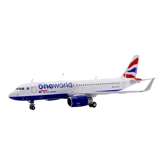ブリティッシュ・エアウェイズ British Airways エアバス A320-200 ワンワールド塗装 G-EUYR / JC Wings 1/400 飛行機模型 旅客機