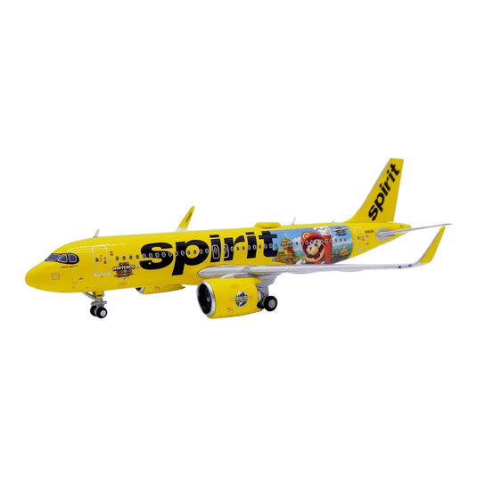 スピリット航空 Spirit Airlines エアバス A320neo N986NK スーパー・ニンテンドー・ワールド特別塗装 / JC Wings 1/400 飛行機模型 旅客機