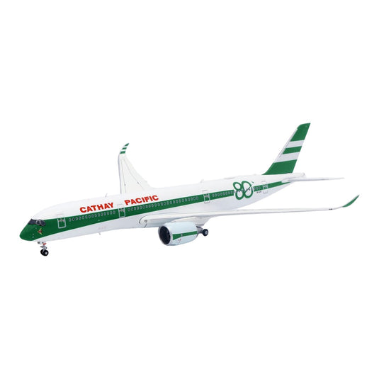 キャセイパシフィック航空 Cathay Pacific Airways エアバス A350-900 B-LRJ 80周年記念 フラップダウン仕様 / JC Wings 1/400 飛行機模型 旅客機