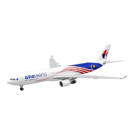 マレーシア航空 Malaysia Airlines エアバス A330-300 9M-MTE ワンワールド塗装 / JC Wings 1/200 飛行機模型 旅客機