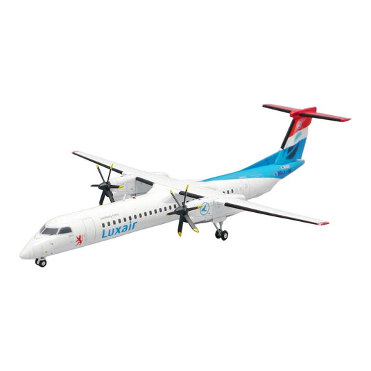 ルクスエア Luxair ボンバルディア DHC-8-400 LX-LQB / JC Wings 1/200 飛行機模型 旅客機
